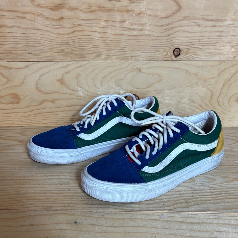 Vans Old Skool Yacht‎ Club Blue and Green Low-Top Sneakers